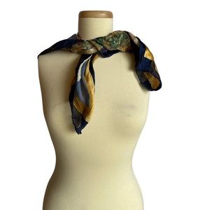 Vintage Burberry silk renaissance painting scarf